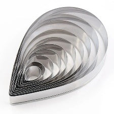CAKE MAD - CUTTER - ROSE PETAL XLG SET 10