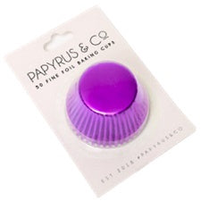 BAKING CUP - 650 FOIL - PAPYRUS & CO - PURPLE PK 50