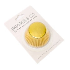 BAKING CUP - MINI FOIL - PAPYRUS & CO - GOLD PK 50