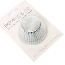 BAKING CUP - 650 FOIL - PAPYRUS & CO - SILVER PK 50