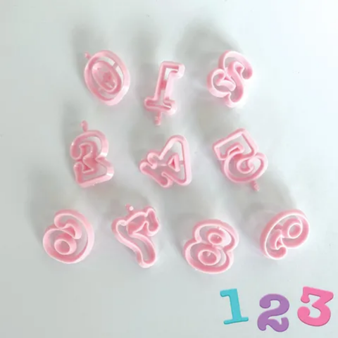 CAKE MAD - CUTTER ALPHABET NUMBER PINK