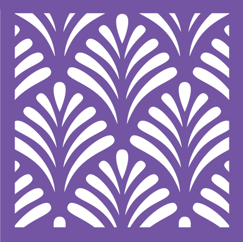 CAKE MAD - COOKIE STENCIL - "FRONDS"
