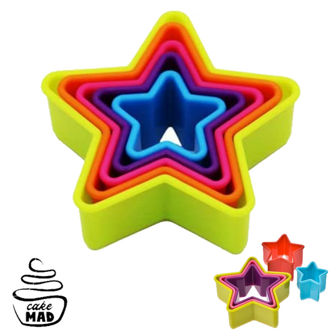 CAKE MAD - CUTTER - PLASTIC STAR SET