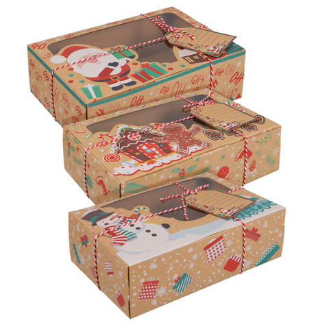 BOX - CHRISTMAS (WITH TAG & ROPE) - 22x15x7
