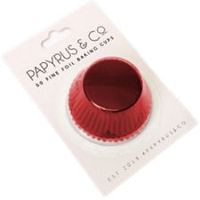 BAKING CUP - 650 FOIL - PAPYRUS & CO - RED PK 50