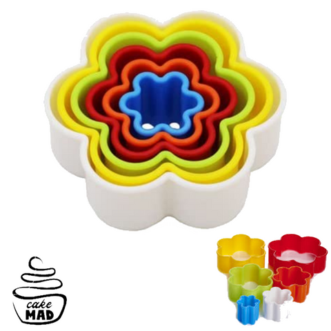 CAKE MAD - CUTTER - PLASTIC FLOWER SET