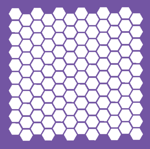 CAKE MAD - COOKIE STENCIL - "HONEYCOMB BLISS"