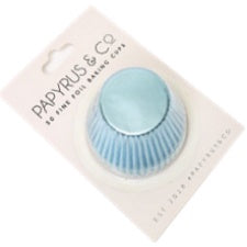 BAKING CUP - 650 FOIL - PAPYRUS & CO - PASTEL BLUE PK 50