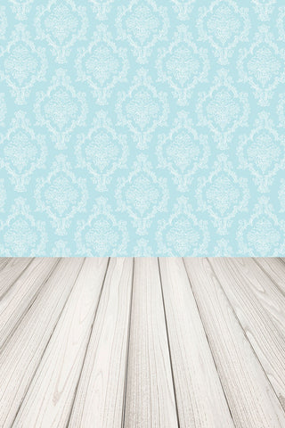 BACKDROP - BLUE DAMASK