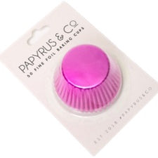 BAKING CUP - 408 FOIL - PAPYRUS & CO - HOT PINK PK 50